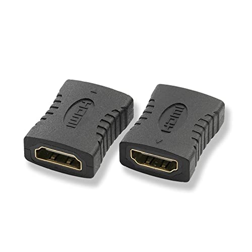 Typicshop Adaptador HDMI Hembra Hembra - Pack de 2 Adaptadores - Conector de Extensión para Cable HDMI Macho - Resolución 4K a 60Hz, Hasta 18Gbps