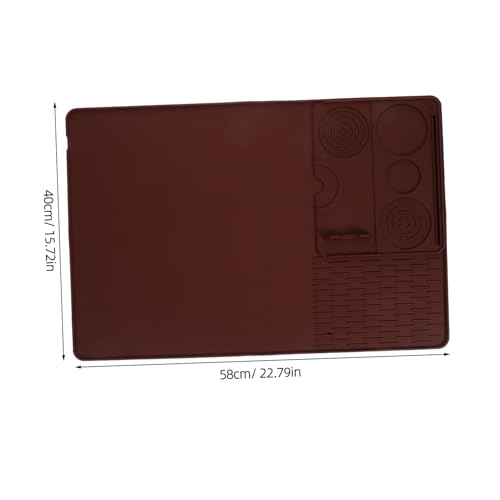 Tapete para encimera de café con protección térmica de silicona para cocina y oficina 7
