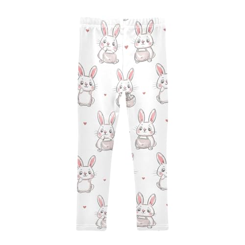 Rabbit and Love V Girls Leggings Athletic Pants Tights Stretch Bottom2