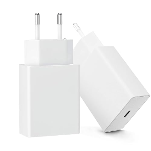USB C Ladeger&auml;t 20W 2er Pack, PD Schnellladeger&auml;t Netzteil EU Stecker mit Power Delivery (PD 3.0) & PPS Kompakt, Schnelles Laden f&uuml;r Smartphone &Samsung Galaxy, Google Pixel