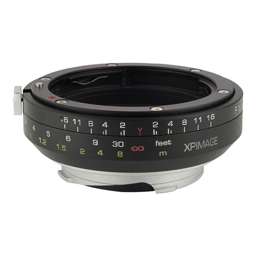 XPIMAGE Lens Mount Adapter Ring with Rangefinder Focus and Macro Extension for Nikon F Lens to Leica M Camera