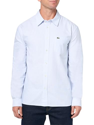 Lacoste Men's Core Collection Regular Fit Long Sleeve Striped Shirt