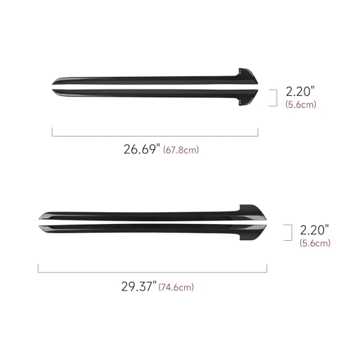 Image of Car Inner Door Strips Decals for Honda CR-V 2017 2018 2019 2020 2021 2022 Accessories CRV ABS Carbon Fiber Interior Stickers