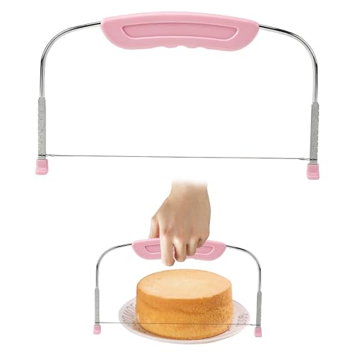 Kuugeo Lyre A Genoise, 1 pièce Coupe Gateau Patisserie, Outils De Cuisson En Acier Inoxydable Réglable Coupe-Gâteau, Decoupe Gateau, Coupe Genoise, pour couper les...