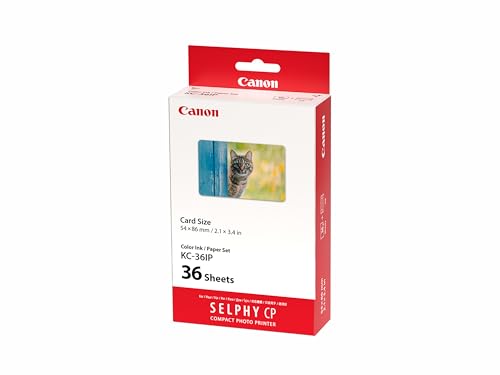 Canon KC 36IP   Papel fotográfico adhesivo para Selphy (tarjeta de credito, 36 hojas)