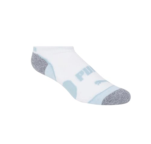 PUMA Women's Sports No-Show Socks, 5-9.5 Shoe Size, White, 10 Pairs3