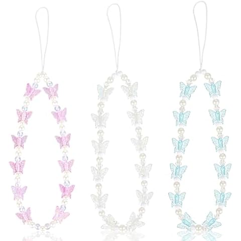 Mabor 3 Pcs Beaded Phone Charm Set Cover