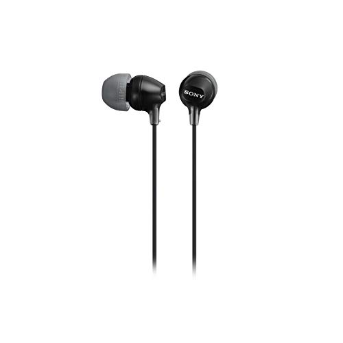 Image of Sony MDR-EX15AP EX In-Ear Wired Stereo Headphones with Mic (Black)