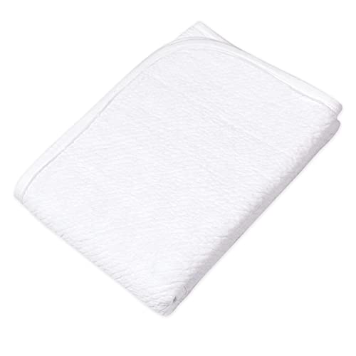 Image of HonestBaby Matelasse Reversible Receiving Blanket 100% Organic Cotton for Baby Boys, Girls, Compass, One Size