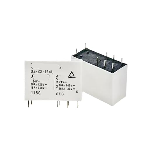 Relais OZSS124L 24V 16A commutation de puissance 8 PIN pour carte électronique