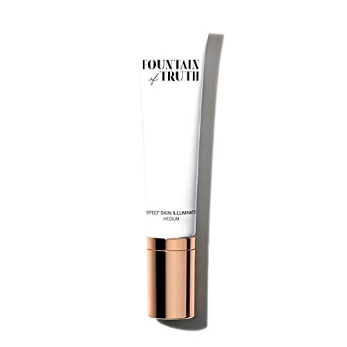Fountain of Truth Perfect Skin Illuminator (Medium) â€“ Illuminating Tinted Face Moisturizer - Liquid Highlighter, Foundation & Primer BB Cream â€“ Clean, Natural & Efficacious Beauty & Skin Care Products