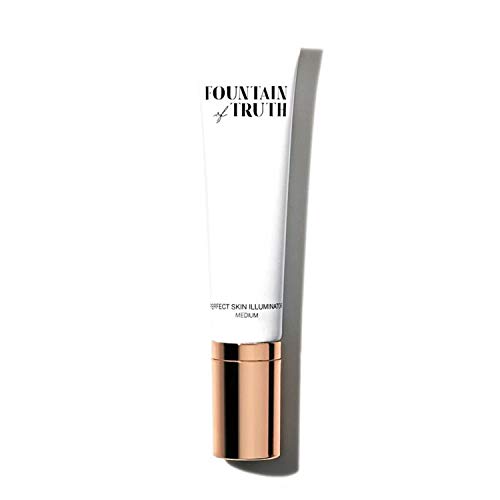 Fountain of Truth Perfect Skin Illuminator (Medium)  Illuminating Tinted Face Moisturizer - Liquid Highlighter, Foundation & Primer BB Cream  Clean, Natural & Efficacious Beauty & Skin Care Products