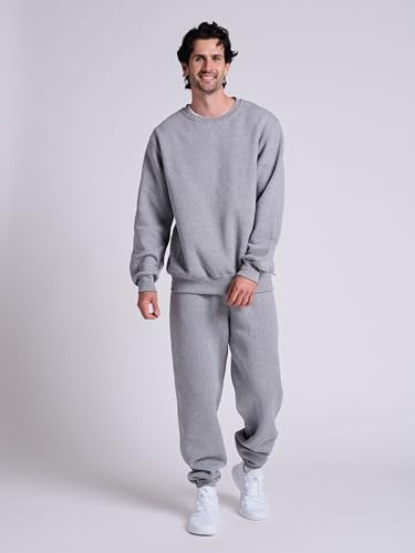 Image of Russell Athletic Men's Dri Power Fleece Elastic Bottom Sweatpants, Relaxed Fit, Moisture Wicking, with or Without Pockets