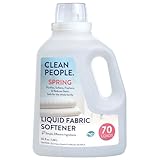 The Clean People Liquid Fabric Softener - Softens & Removes Static Cling - Vegan (50 Fl Oz, Spring)