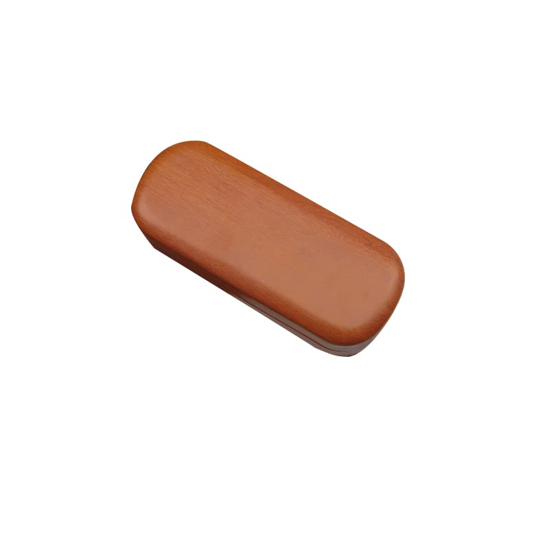 Image of Wood Grain Glasses Case,Hard Shell Glasses Case for Eyeglasses and Sunglasses