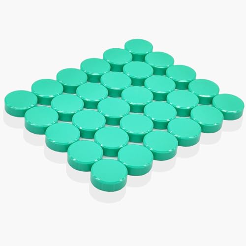 PYJLBX Fridge Magnets, 30 Pack Strong Mini Round Heavy Duty Magnets for Whiteboard Notice Board, Office & Crafts
