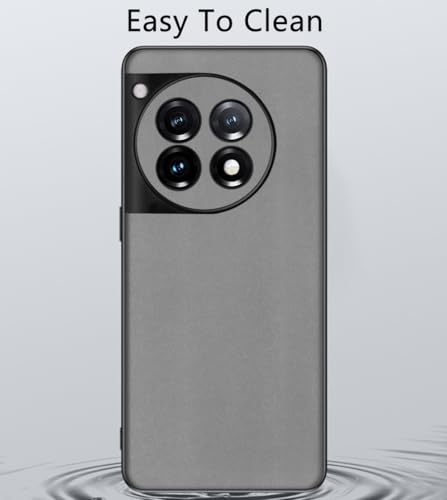 Coque OnePlus 12 5G antichoc étui souple gris résistant aux rayures