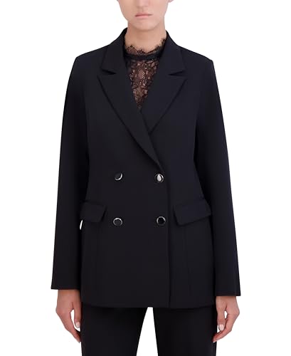 Women's Long Sleeve V Neck Double Breasted Blazer