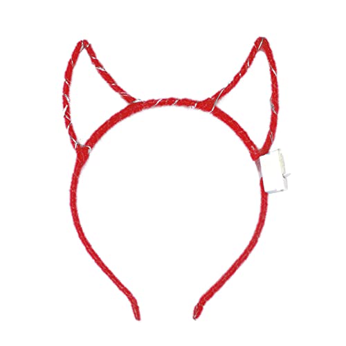 Bandeau Oreilles de Lapin de Noël Bandeau Lumineux LED Bandeau Clignotant Lumineux Cravate Paillette Noir (B, One Size)