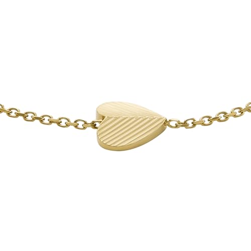 Image of Fossil Women's Heritage D Link Stainless Steel Chain Bracelet