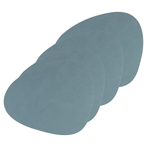 Lind DNA Tischset Curve L Nupo, 4er-Set in Light Blue