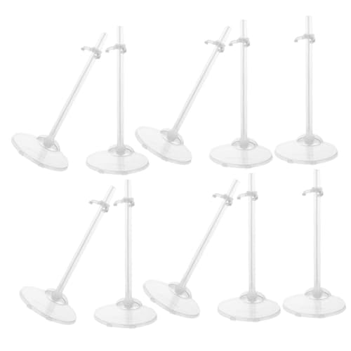 Abaodam Doll Rack Stand Set 10 Pieces Doll Stands for Display Household Supplies