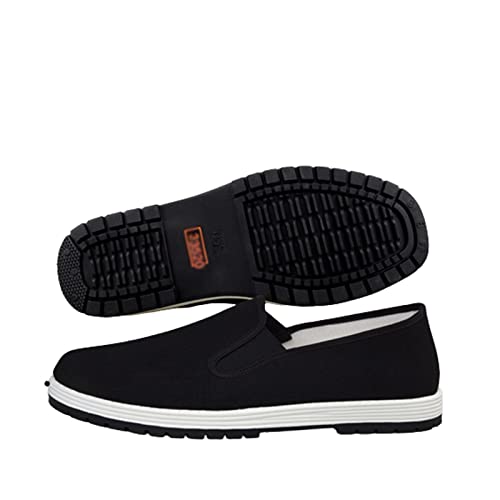 Tai Chi Shoes, Mens Chinese Traditional Old Beijing Cloth Kung Fu Martial Arts Tai Chi Canvas Shoes, Indoor Fitness Training, for Adapting to Your Daily Activities Around The House