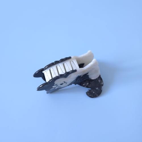 Pinzas para cabello con diseño Husky, acetato, 2x2 in miniatura 4