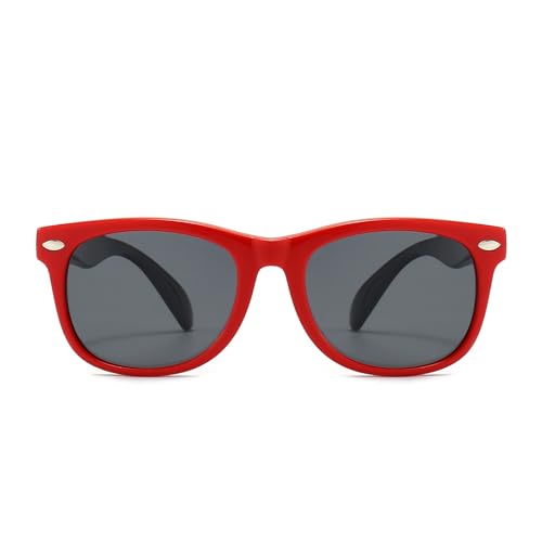 Image of FANNYGO 3 Pack Kids Sunglasses for Boys Girls Kid children's Polarized Sunglasses Age 3-10