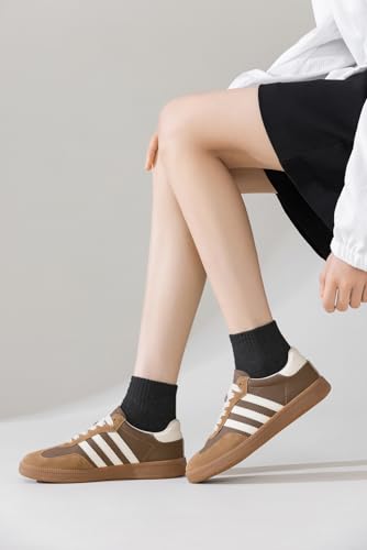 Image of ACCFOD Womens Ankle Socks Thin Cotton Gym Athletic Mini Crew Socks 5 Pairs