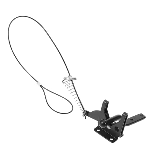 KOCKSHION 新款欧美???笆門錠 調節可能な木製フェンス用ゲートラッチ 耐久性属製ヒンジ付き 屋外ガーデンフェンス向け セキュリティ強化