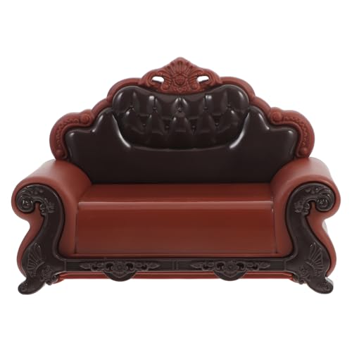 Canapé miniature pour maison de poupée GLEAVI en plastique pour décor de fête