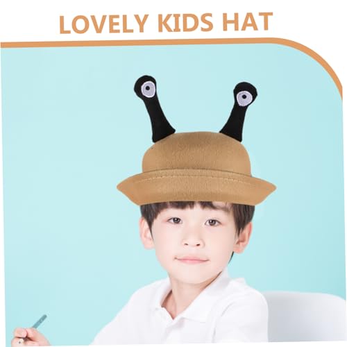 PartyKindom Small Round Hat Creative Snail Eyes Boys and Girls Bucket Hat Stylish Dress up Cap for Toddlers Boy Girl3