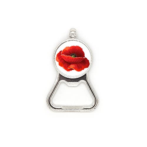 Ouvre-bouteille en acier inoxydable fleur rouge table cuisine - 2