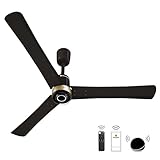 atomberg Renesa Elite Smart 1200mm Voice Enabled BLDC Ceiling Fan with Remote Control | 5 star | High Air Delivery with Moonbeam LED Light | Designer Fan | 3 Year Warranty| Earth Brown