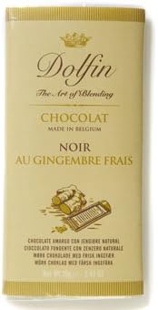Dolfin Dark Chocolate Bar with Fresh Ginger-70g