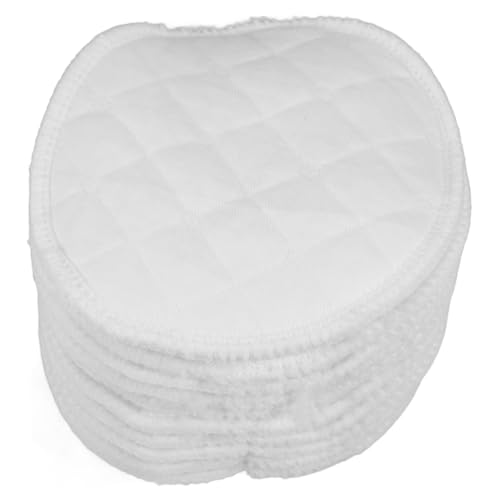 GOOHOCHY Maternity Pads 10 Reusable Breast Pads 12 Layers Soft Absorbent Washable Nipple Pads for Breastfeeding