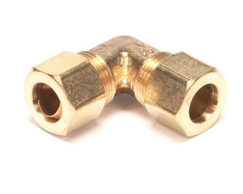 Codo de latón 3/8 cc Southbend Range 1180558 conector angular para tubería de gas 2