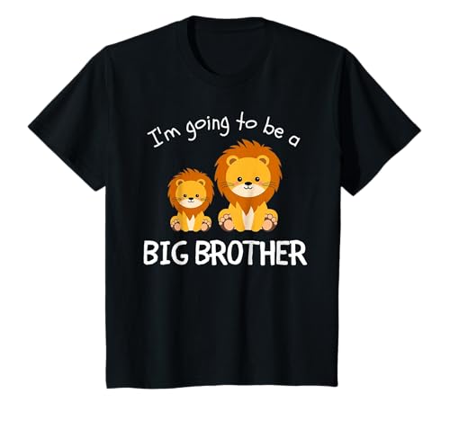Crianças ascendidas a Big Brother Est 2024 Cute New Brother 2024 Lion t-shirt