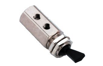 Toggle Routing Valve, 2-Way, Black
