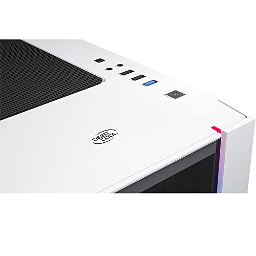 Image of DEEPCOOL MATREXX 55 V3 ADD-RGB WH Mid Tower Gaming Glass Cabinet Computer Case - White | Supports E-ATX /ATX /Micro-ATX /Mini-ITX (DP-ATX-MATREXX55V3-AR-WH)