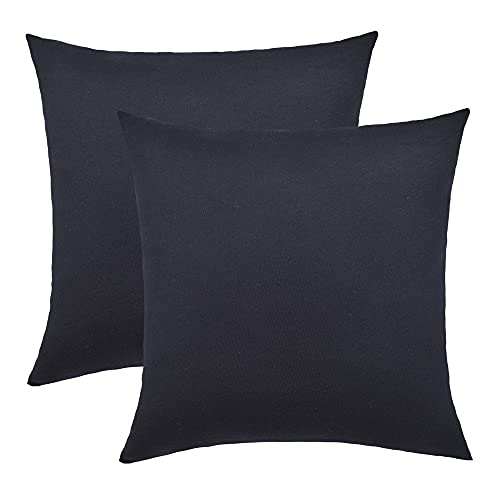NatureMark 2 Pack Jersey Cushion Covers Pillow Cases / Cushion Covers for Body Pillows Neck Cushions Assorted Sizes and Colours öko-Tex - Image 2