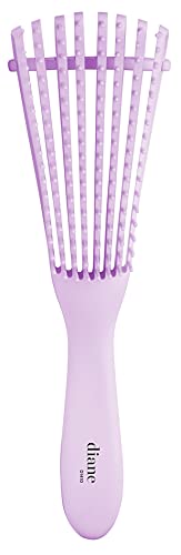 Diane Flex Detangler Brush 8-Row Adjustable Bristles for Curly Thick and Textured Hair Gentle Glide for Wet or Dry Detangling