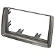 Audioproject A408 - Autoradio Radioblende 2-DIN kompatibel mit FIAT Panda (169) 2003-2012 Auto-Radio Blende grau