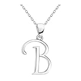 Sofia Milani - Collar para Mujeres en Plata de Ley 925 - Colgante de B Carta - 50341