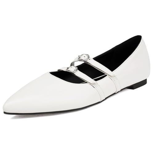 Gicoiz Ballet Flats Ladies Pointed Toe Dolly Shoes