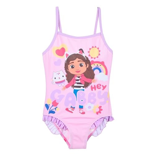 Maillot de bain pour filles anti-irritation Gabby's Dollhouse une pièce 3-8 ans