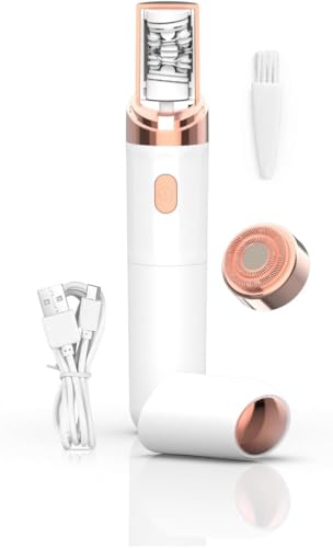 EpilSmooth Épilateur Visage, Epilateur Electrique Femme Visage, epilateur sourcil, USB Rechargeable avec Lumière LED Intégrée pour Epilation Sourcil Visage...