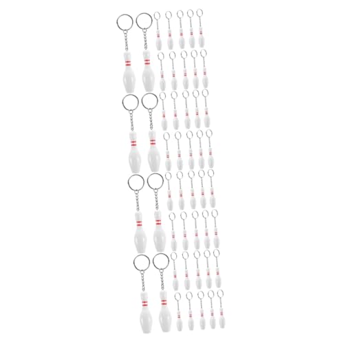 Porte-clés de quilles en métal robuste avec anneau de fixation pour clés