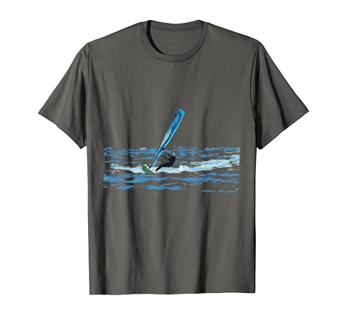 Design Windsurfing vintage. T-Shirt
